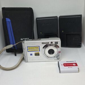 Sony Cybershot DSC-W80 7.2 MP Silver Digital Camera w/ Accessories - Tested!